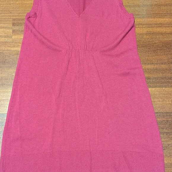 TWO DAISY FUENTES LADIES SWEATER TUNIC TANK TOPS-HOT PINK & BLACK-GOOD CONDITION - Picture 14 of 15
